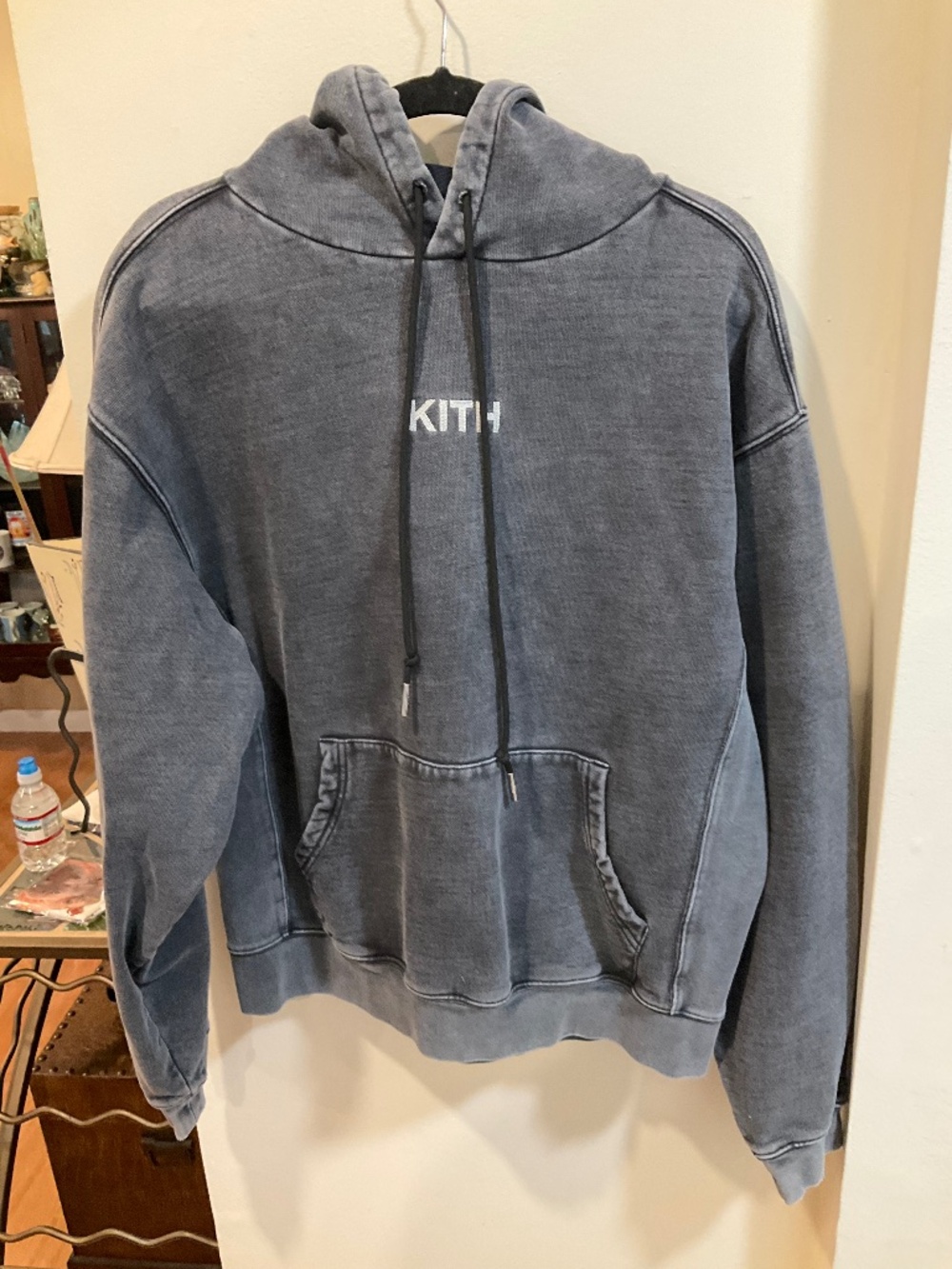 EUC Kith Williams III Crystal Wash Fleece Hoodie Size Lsrge